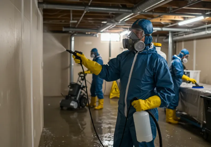 Basement Sanitization and Antimicrobial Treatment process in Stanley, ND